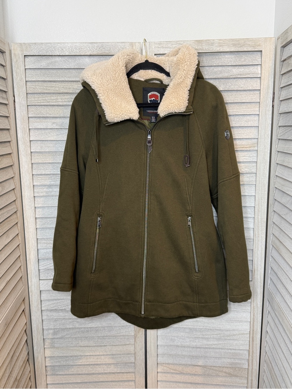 1 Madison Expedition Jacket Women’s Size Medium Sherpa Hooded
